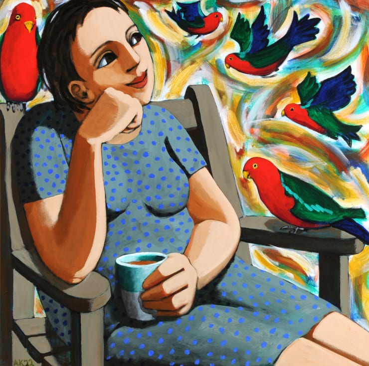 Anita Klein King Parrots, 2022