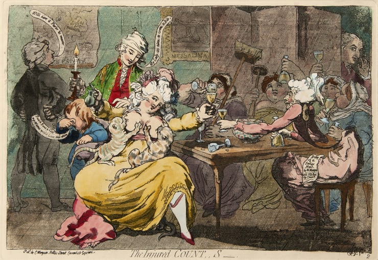 James Gillray The Injured Count, S-, 1786