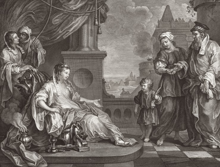 William Hogarth Moses Brought to Pharaoh's Daughter (Exodus 2:10), 1752