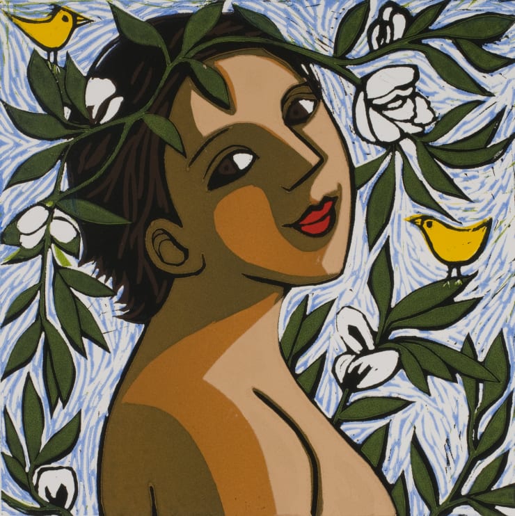 Anita Klein, Birds in the Bean Flower, 2013