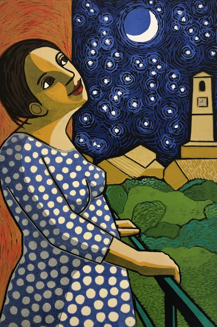 Anita Klein Open Studio, Starry Night TP1, 2020