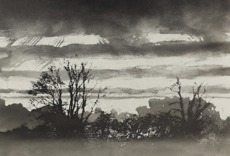 Norman Ackroyd, Evening at Thirsk Hall, 2019