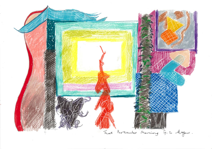 Andrew Marr That Particular Morning IX:21, 2021 Coloured pencil