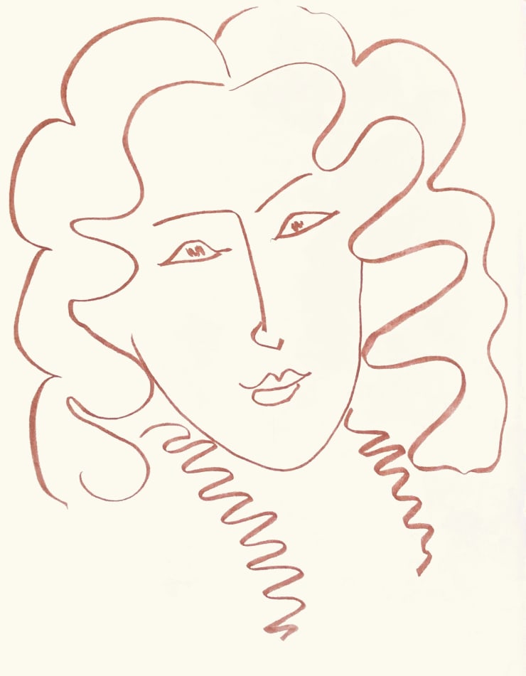Henri Matisse, Plate 99. Florilège des Amours de Ronsard , 1948