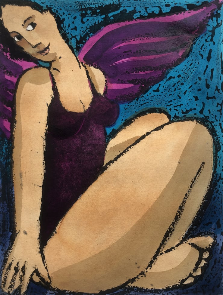 Anita Klein, Angel With Purple Wings, 1998