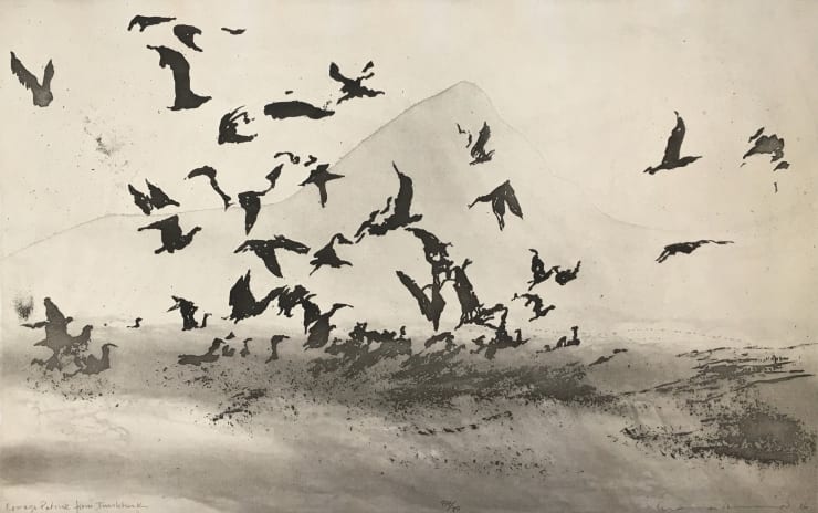 Norman Ackroyd, Croagh Patrick from Inishturk, 2016