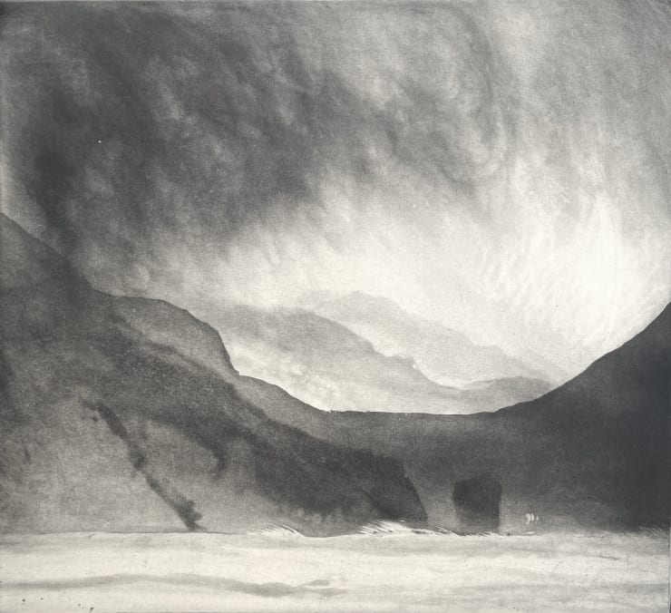 Norman Ackroyd Gleann Bay, St Kilda, 2022
