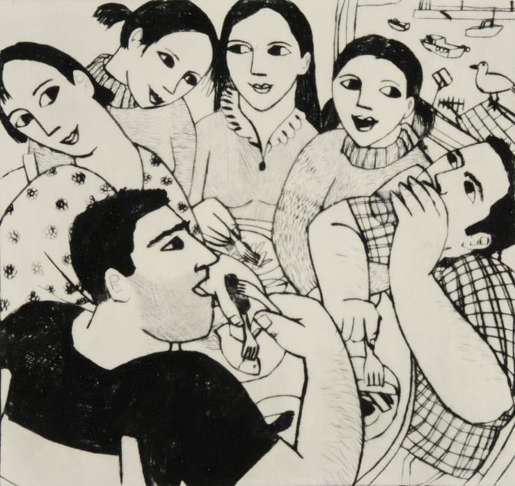 Anita Klein Dinner in St Ives, 2002