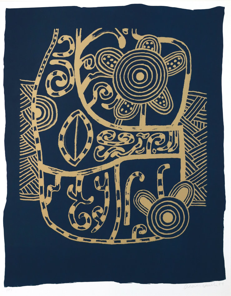 Alan Davie, Blue Incantation, 1999