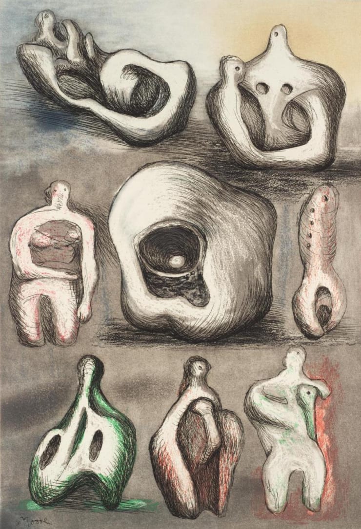 Henry Moore Eight Sculpture Ideas, 1980