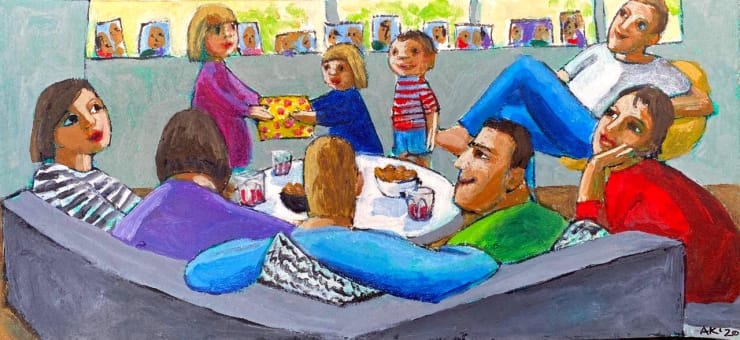 Anita Klein Studio Sale, Family Gathering, 2020