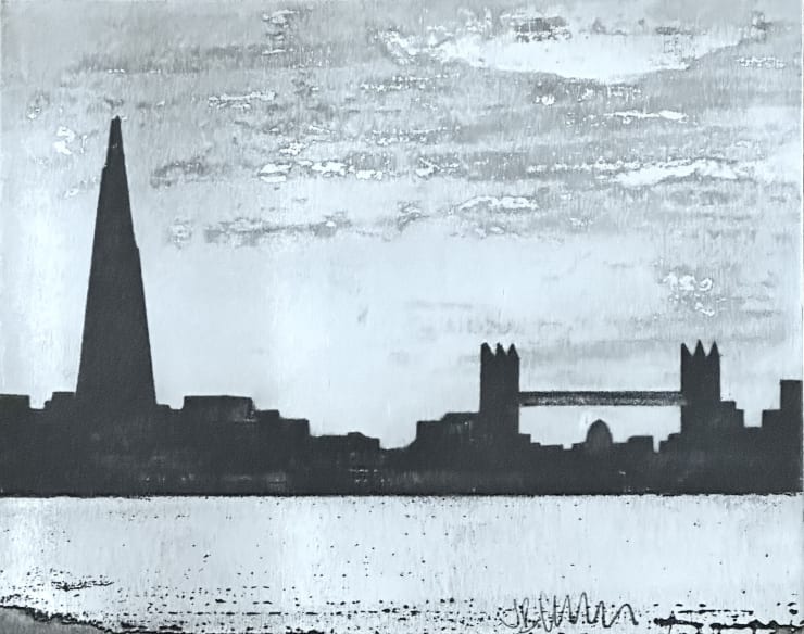 Jason Hicklin London III, 2023 Etched zinc panel