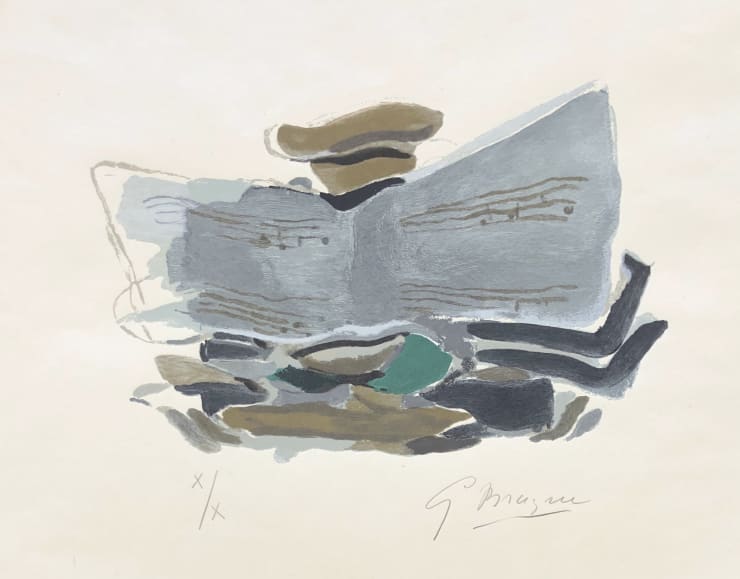 Georges Braque La Musique from ‘Si je mourais la-bas’, 1962 Signed in pencil