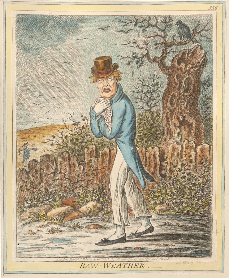 James Gillray Raw Weather, 1808