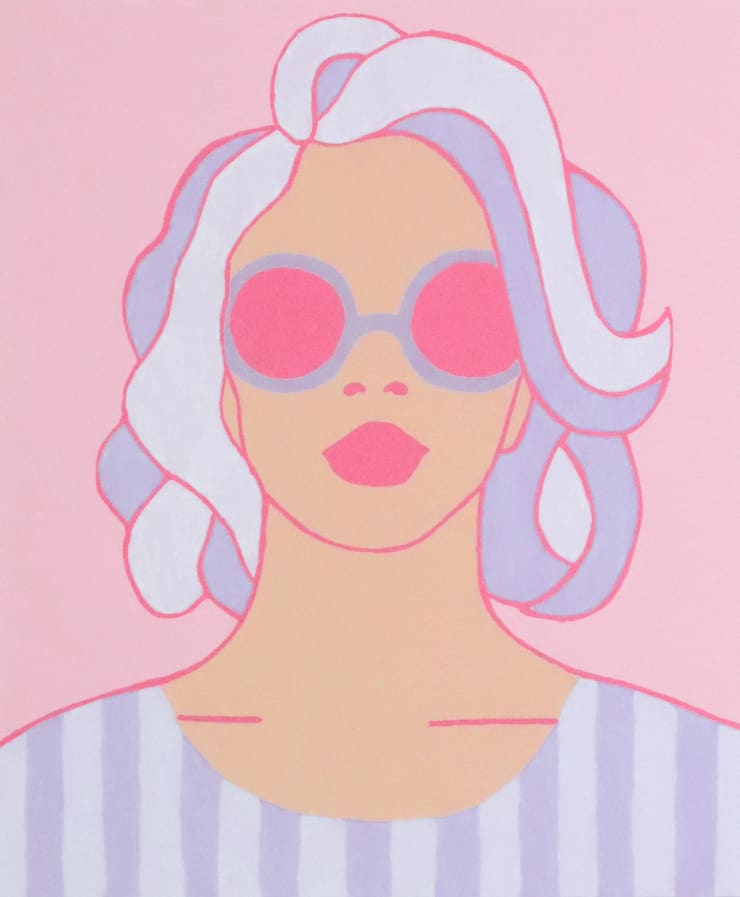 Susie Stone, Lilac Stripes, 2025
