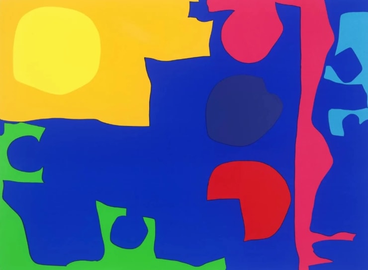 Patrick Heron Eight including Ultramarine, 1971 Framed