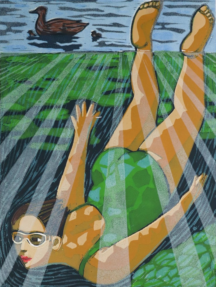 Anita Klein, Diving with Ducks , 2024