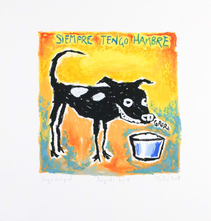Mychael Barratt Basquiat's Dog II - TP VII, 2025 Framed