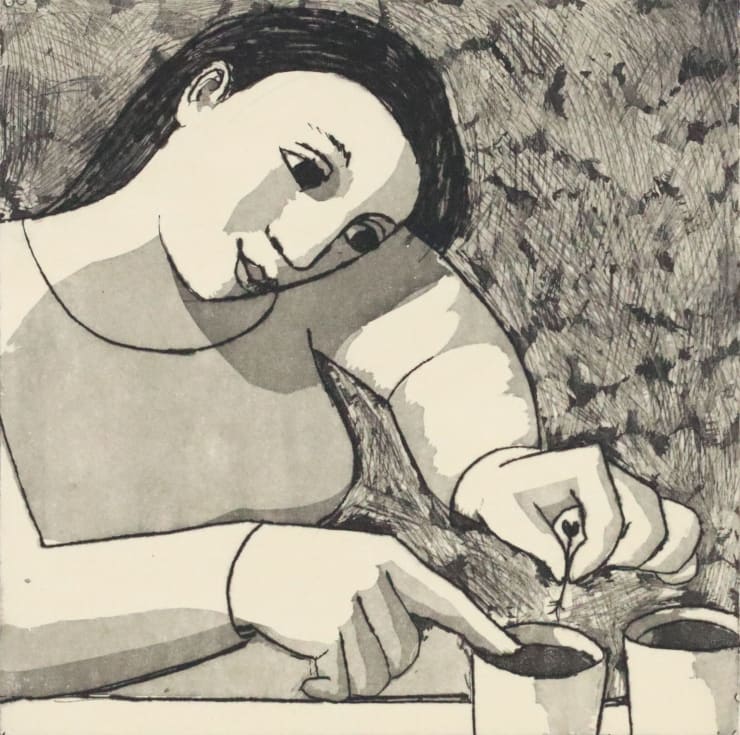 Anita Klein, Planting Seedlings, 2025