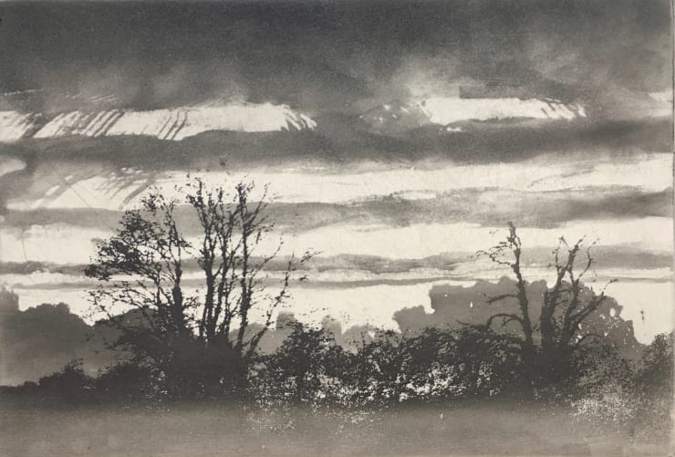 Norman Ackroyd Evening at Thirsk Hall, 2019