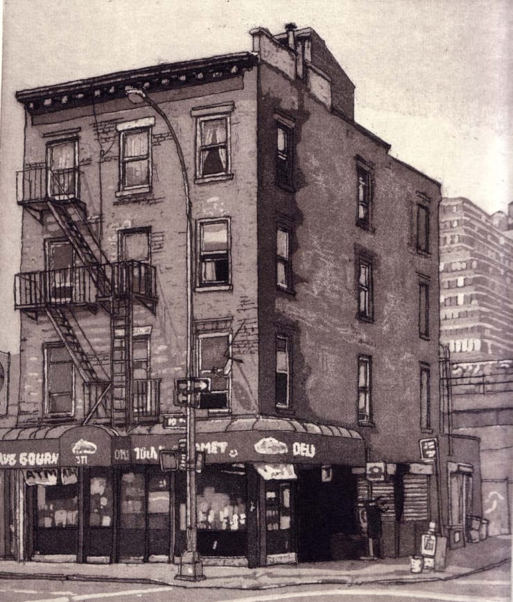 Austin Cole West 10st Street NY, 2009 Etching