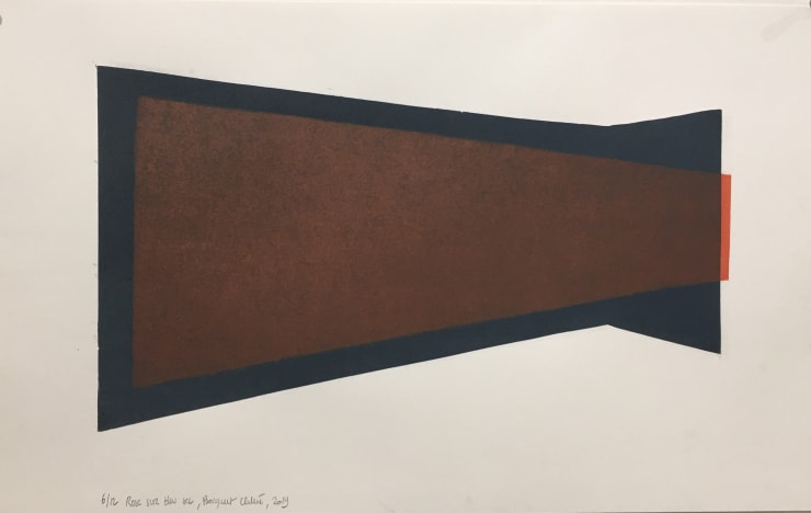 Chloé Bocquet, Rose Sur Bleu Sec, 2019