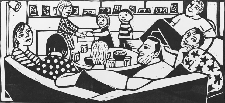 Anita Klein Open Studio, Family Gathering (TP 1), 2020