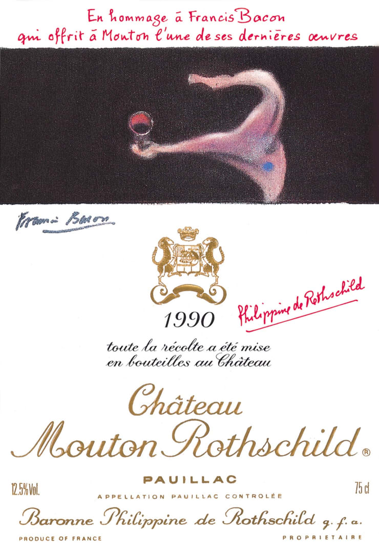 Francis Bacon, Château Mouton Rothschild Poster, 1990
