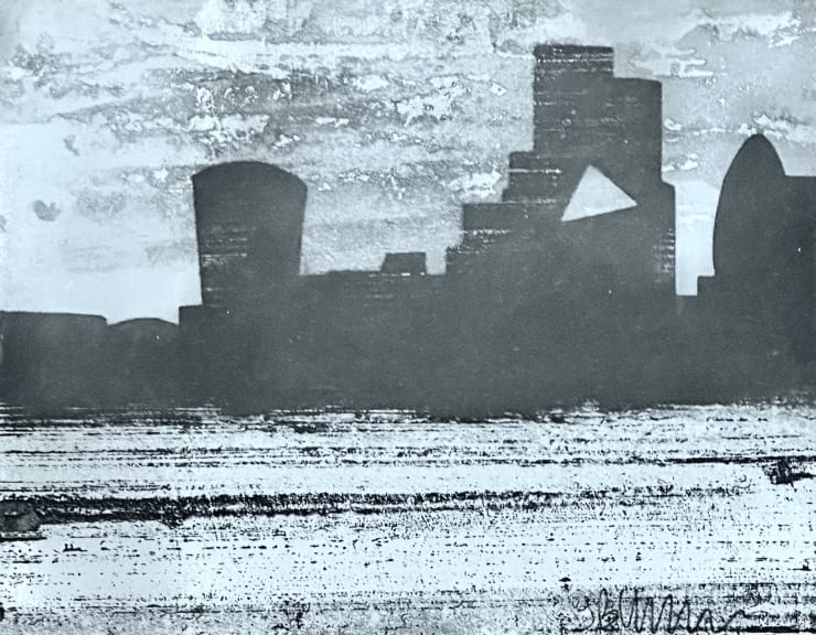 Jason Hicklin London I, 2023 Etched zinc panel