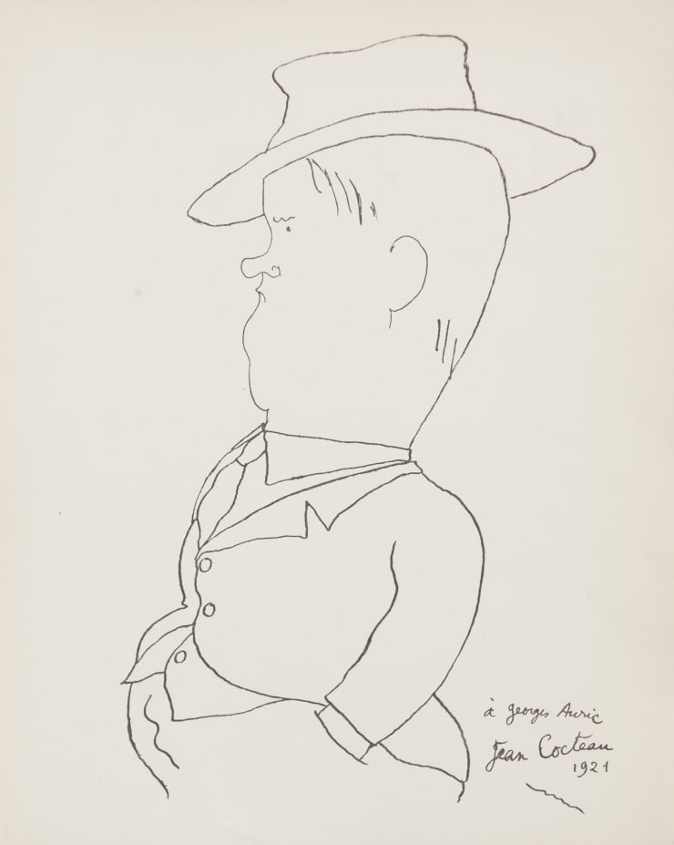 Jean Cocteau Georges Auric II (From Dessins), 1923