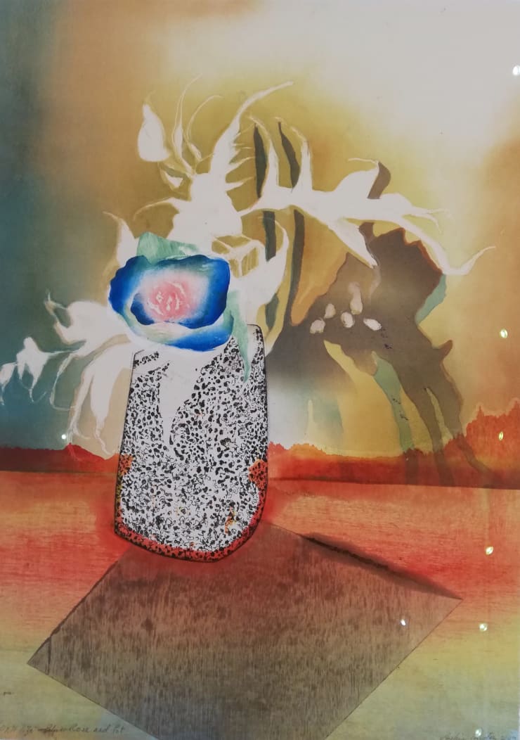 Sophie Layton, Still Life - Blue Rose & Pot, 2019