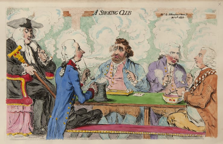 James Gillray A Smoking Club, 1793