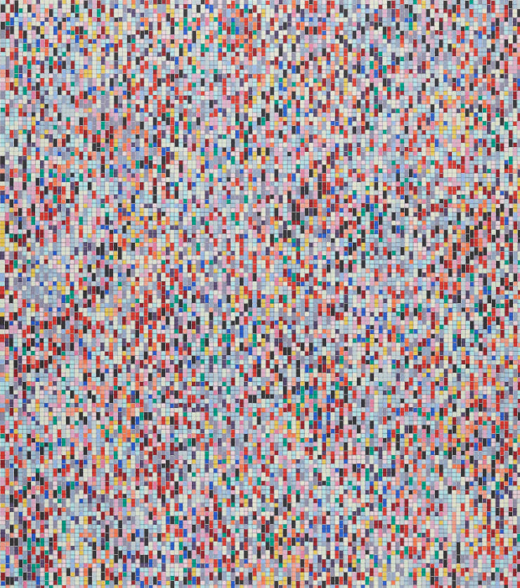 James Hugonin Binary Rhythm (Dark Red), 2012 Framed