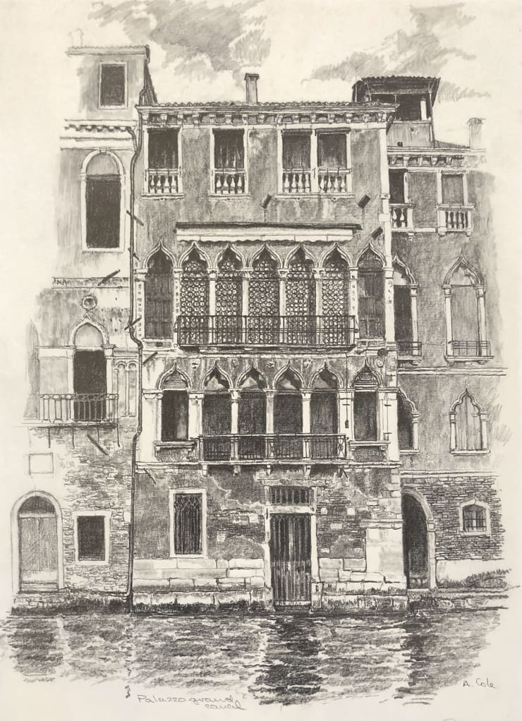 Austin Cole Palazzo Grand Canal Drawing