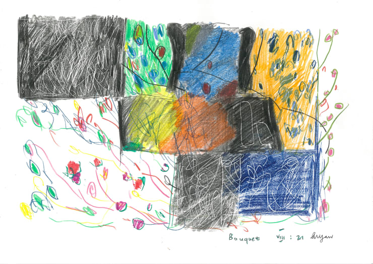 Andrew Marr Bouquet VIII:21, 2021 Coloured pencil