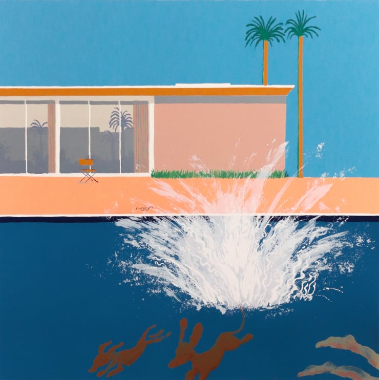 Mychael Barratt, Hockney’s Dog - Absolutely the Biggest Splash, 2024