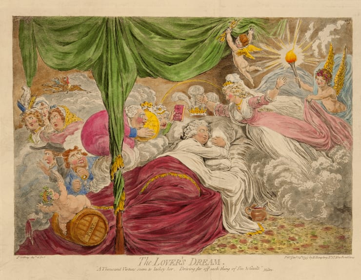 James Gillray The Lover's Dream, 1795
