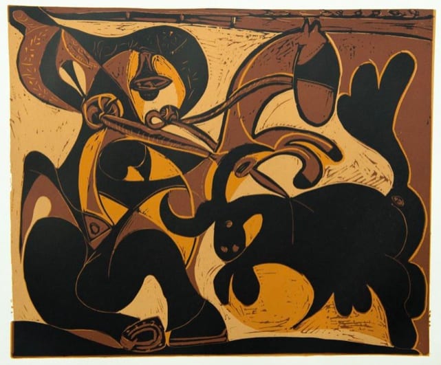 Pablo Picasso Picador Goading Bull, 1962