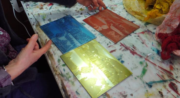 Three-Plate Printing, This blog post compares Karen Keogh's three-plate colour etchings to early three-negative colour photography