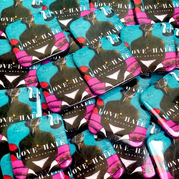 Love and Hate Pin Badge, Limited edition of 200