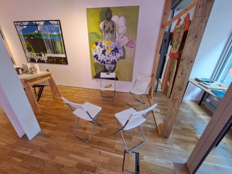 Image of the first DROP IN session at 19 Garrett Street