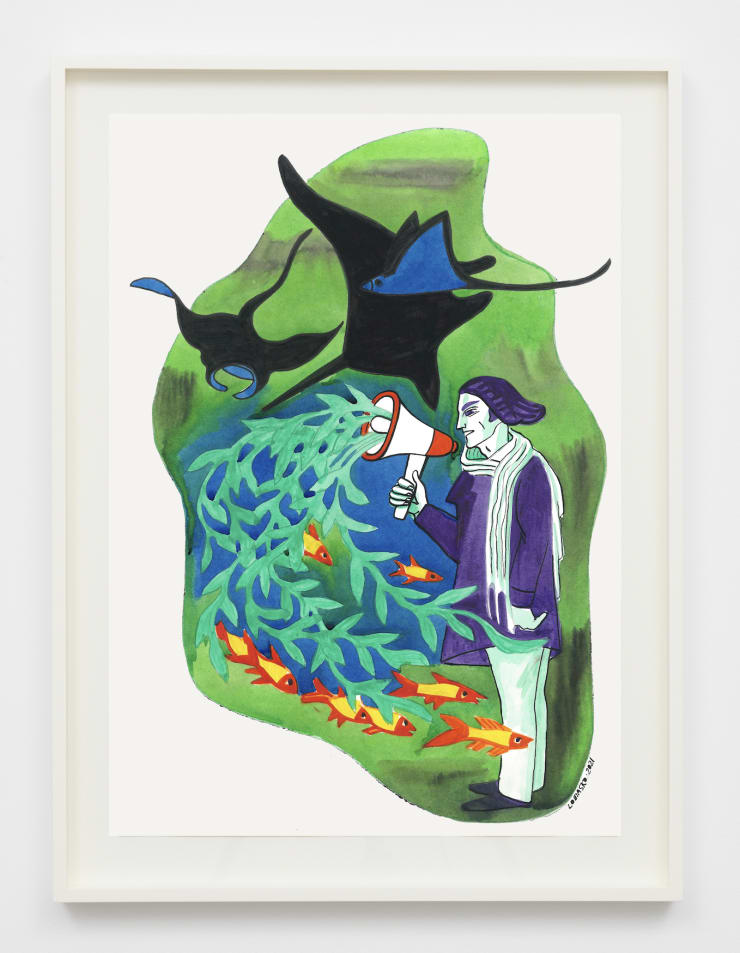 Victoria Lomasko, Frozen Poetry: Underwater Activist, 2021