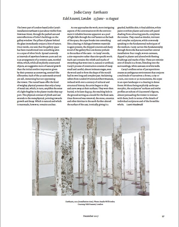 Jodie Carey in ArtReview