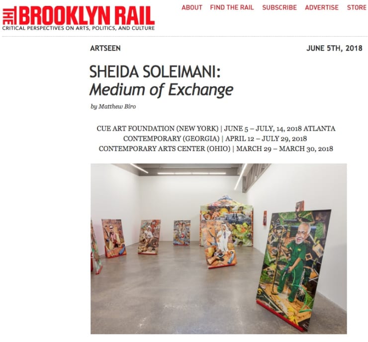 Sheida Soleimani in the Brooklyn Rail