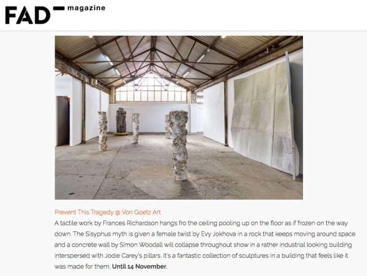 Jodie Carey in FAD Magazine