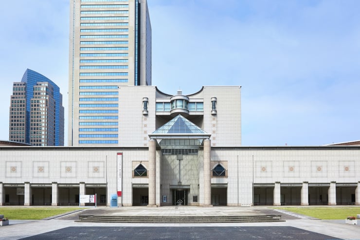 Yoshinori Niwa and Emmanuel Van der Auwera at 8th Yokohama Triennale
