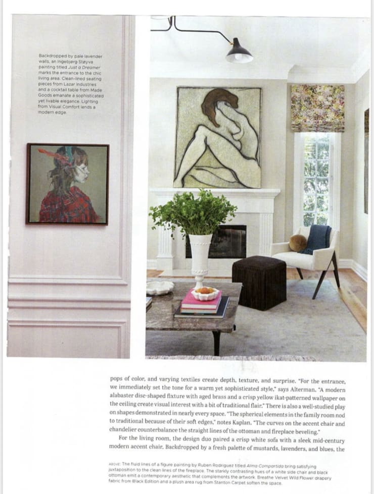 Ruben Rodriguez "Alma Compartida" featured in Krista + Home Interiors