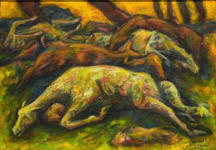 Ahmad Kasha Untitled, 2020 Mixed media on canvas 50 x 35 cm