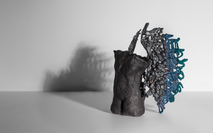 Shereen Shalhoub Flawless VIII, 2019 Ceramic and silicon 23 x 17 x 18 cm 9 x 6 3/4 x 7 in