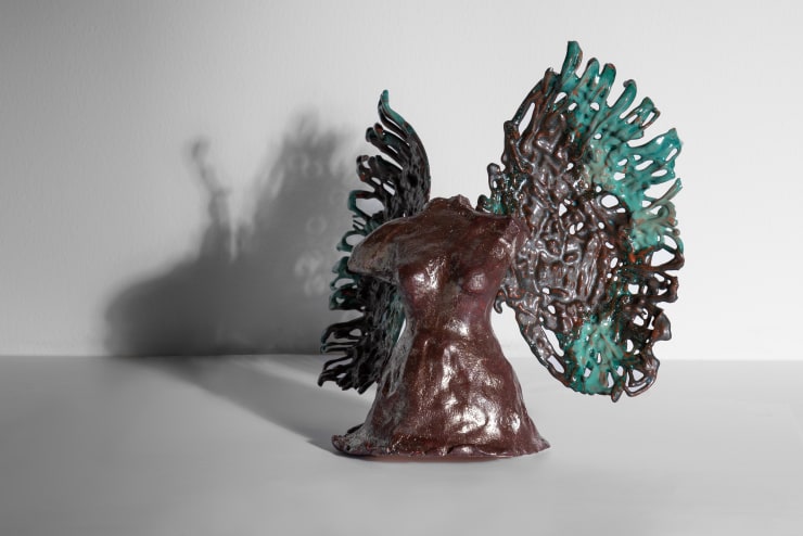 Shereen Shalhoub Flawless VII, 2019 Ceramic and silicon 27 x 23 x 18 cm 10 3/4 x 9 x 7 in